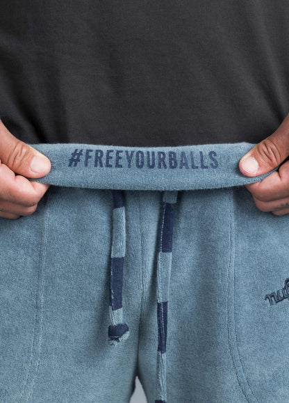 BLUE MIRAGE TOWEL PANTS