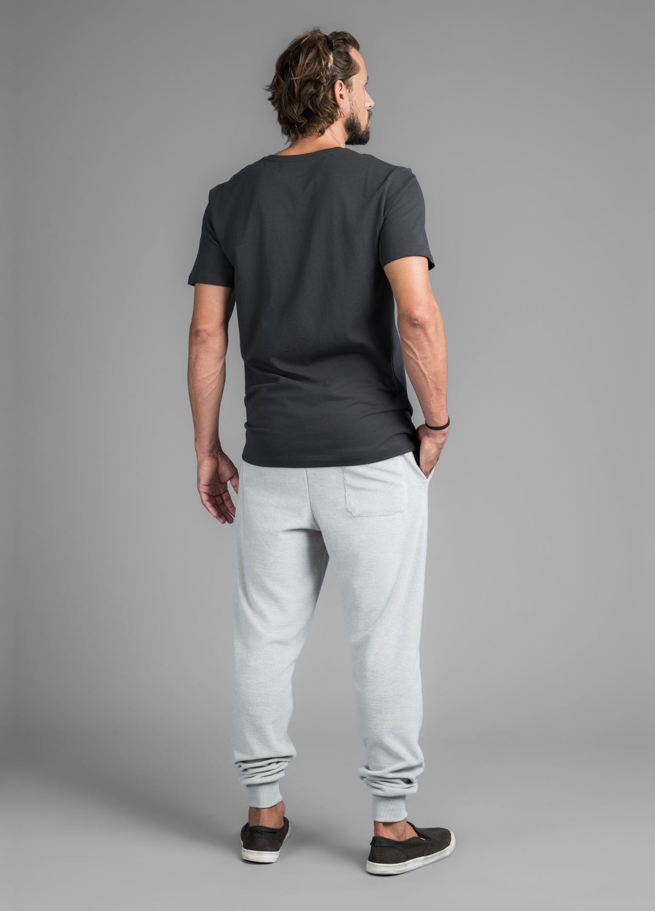 MIRAGE GREY TOWEL PANTS