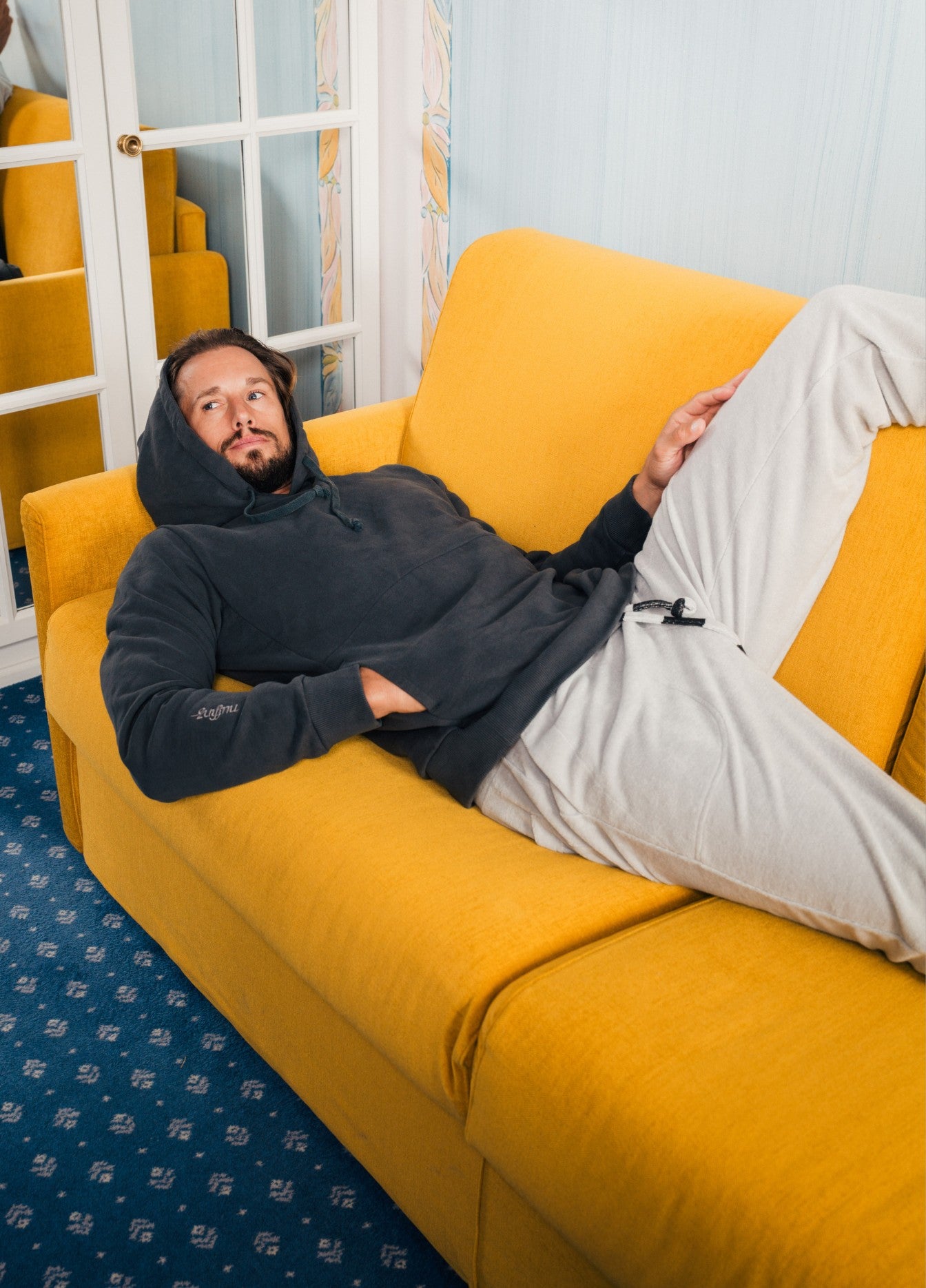 MIRAGE GREY TOWEL PANTS