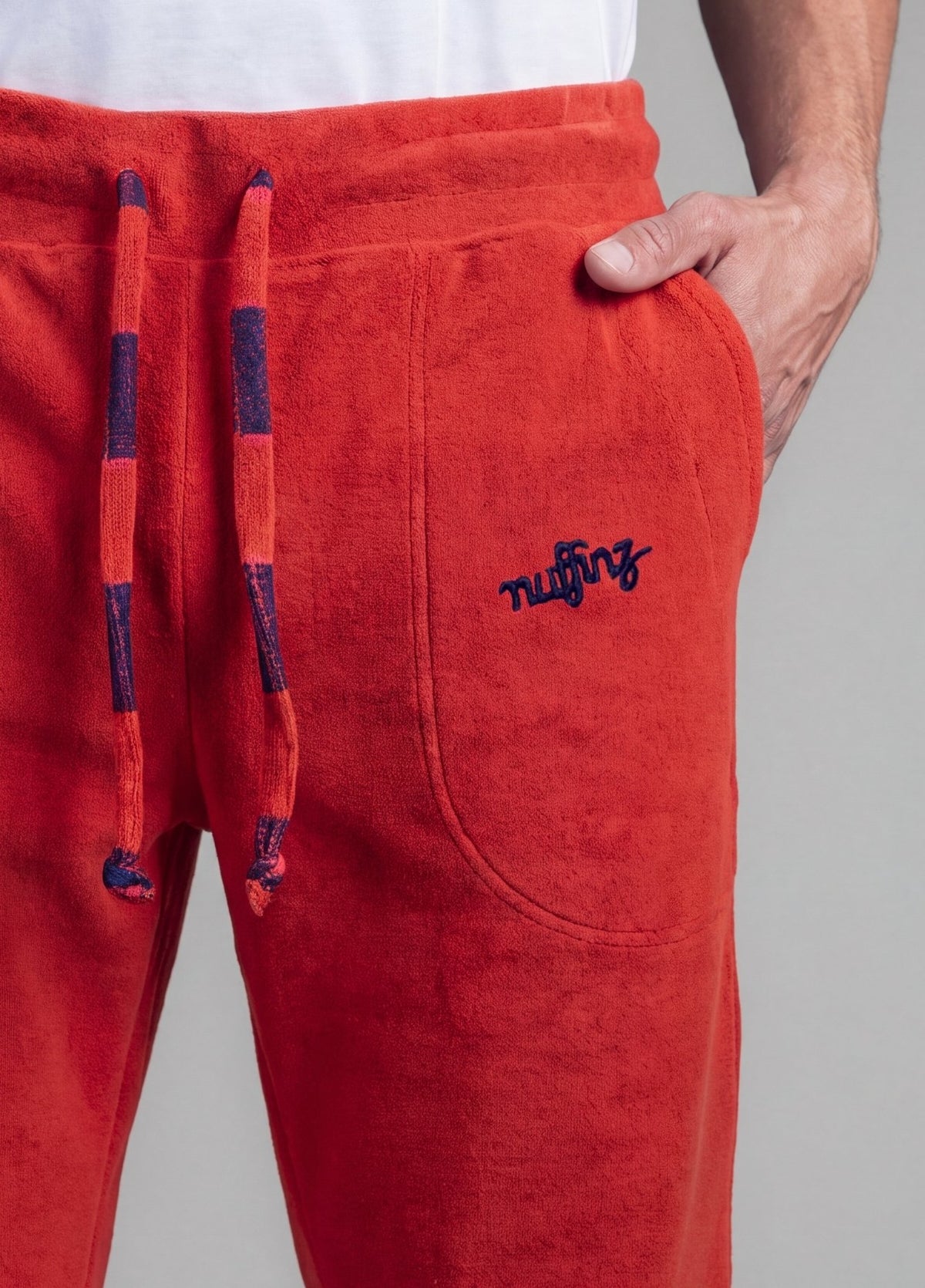 POMPEIAN RED TOWEL PANTS