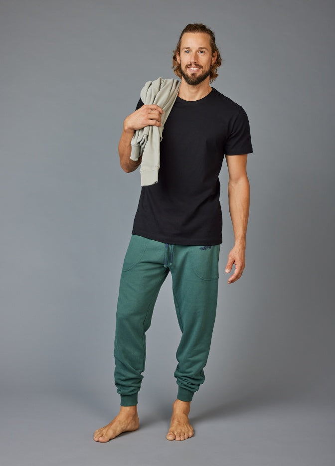 MALLARD GREEN SOLID PANTS