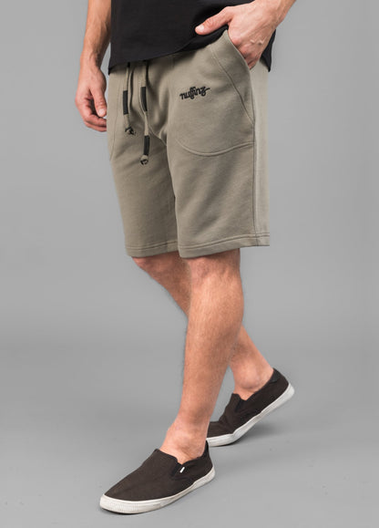 SMOKEY OLIVE SOLID SHORTS