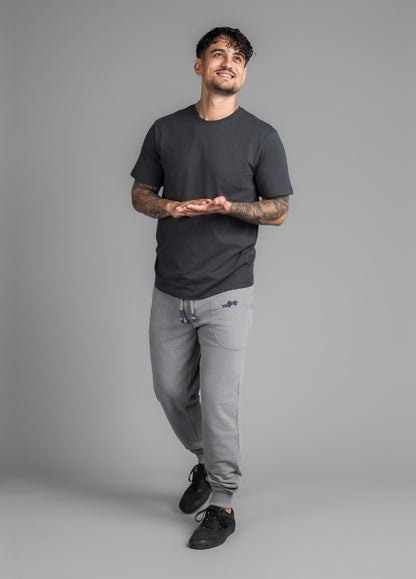 STEEL GREY SOLID PANTS