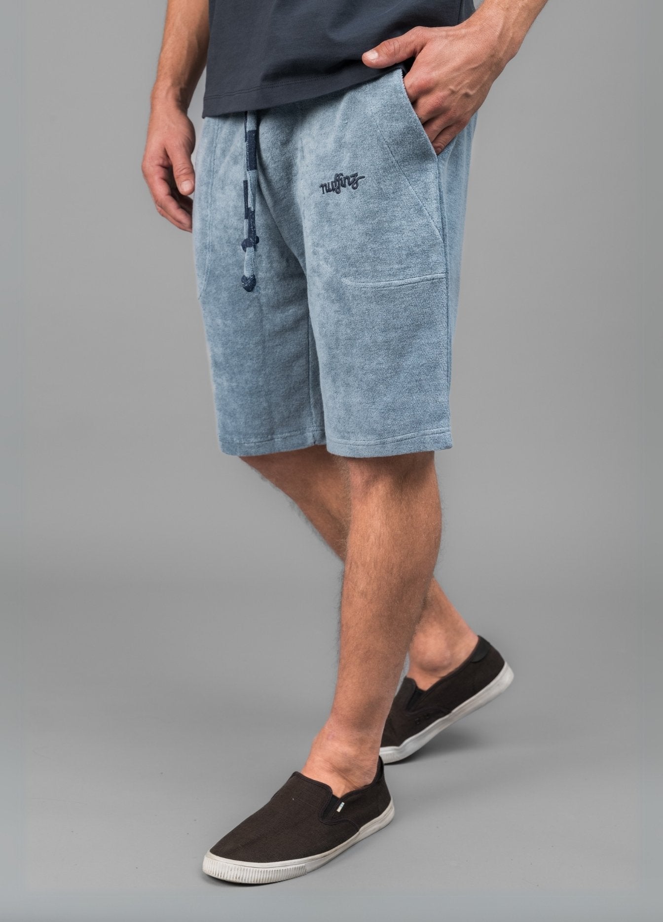 MIRAGE BLUE TOWEL SHORTS