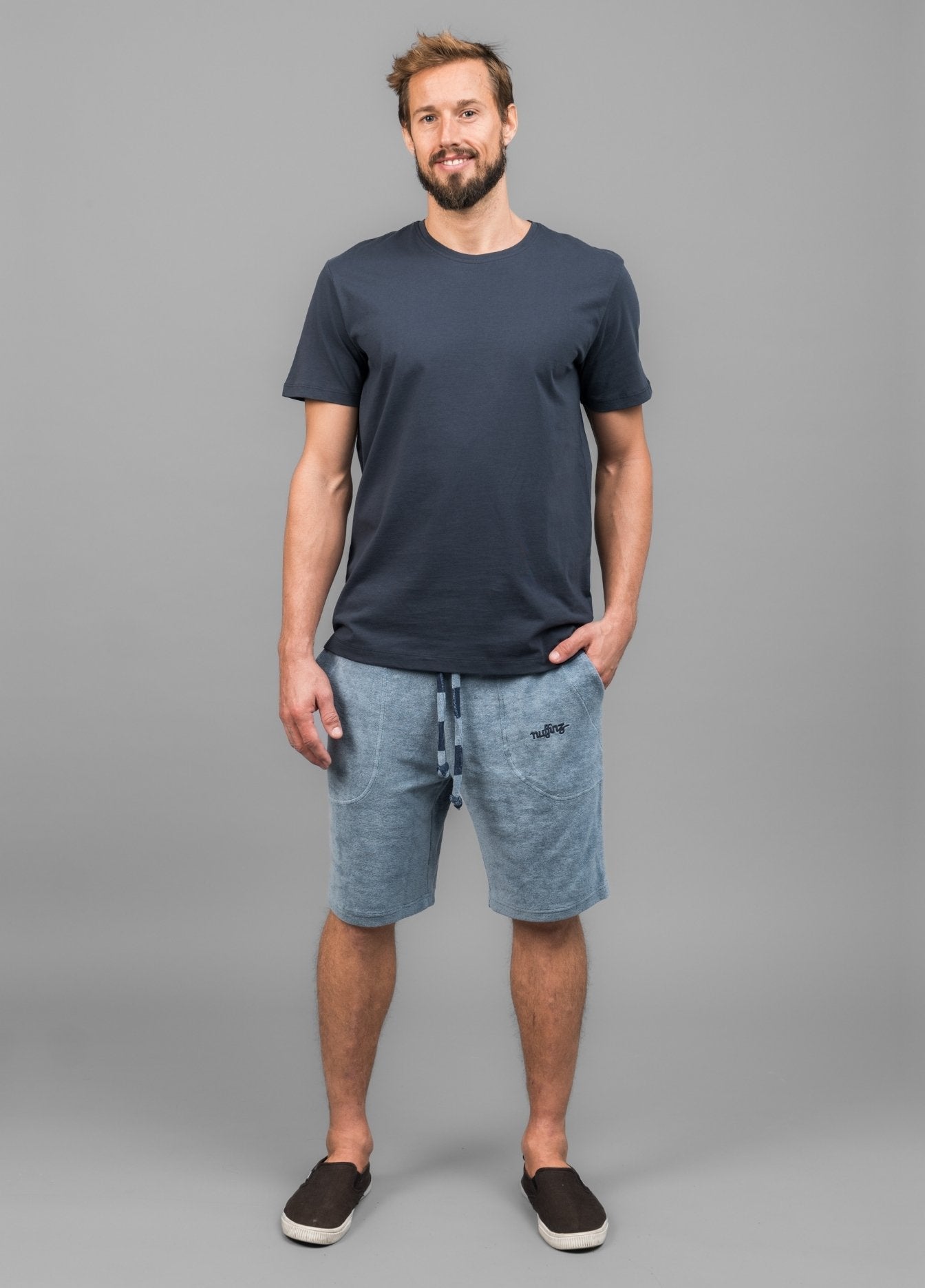 MIRAGE BLUE TOWEL SHORTS