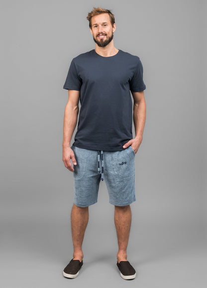 MIRAGE BLUE TOWEL SHORTS