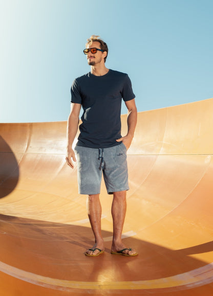 MIRAGE BLUE TOWEL SHORTS