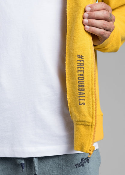 NUGGET GOLD TOWEL ZIP HOODIE